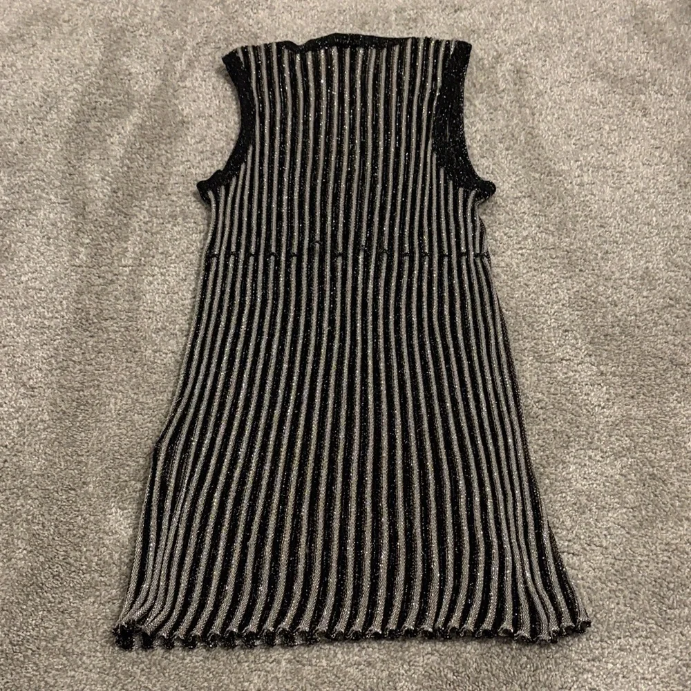 M by Missoni Black/Cream/Silver Striped Metallic Sweater Set - Picture 8 of 9